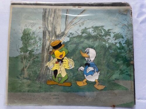 Authentic Jose Carioca and Donal Duck Disney Original Production Celluloid