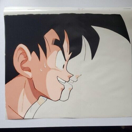Cel drawing Dragon Ball Z Son Goku there are some scratches and dirt.japan