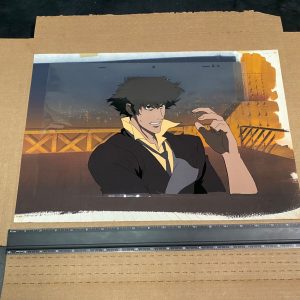 Cowboy Bebop Movie Cel with Original Matching Painted Background Spike
